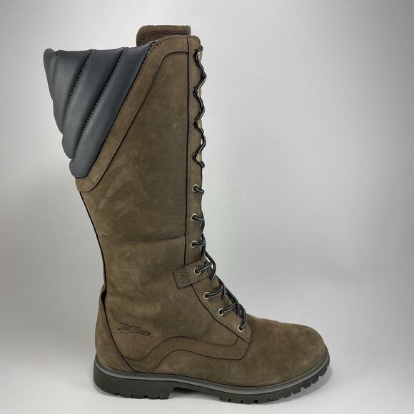 Helly Hansen Solli Tall Boots Womens Size 10 Brown Leather Lace Up Winter Riding - Picture 1 of 10